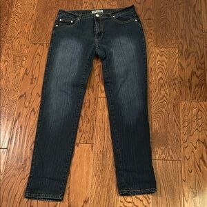 Classic Dark Blue Straight Leg Jeans
